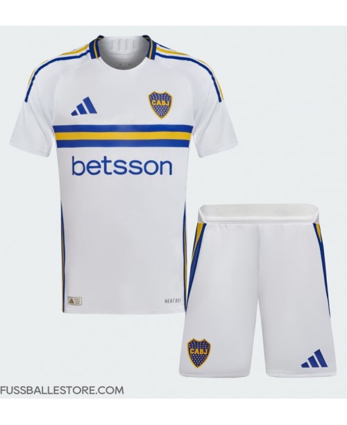Günstige Boca Juniors Auswärts Trikotsatzt Kinder 2024-25 Kurzarm (+ Kurze Hosen)